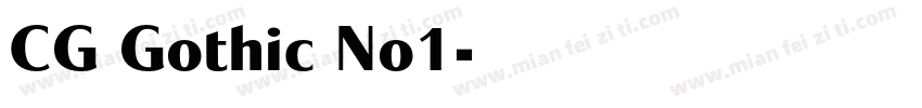 CG Gothic No1字体转换